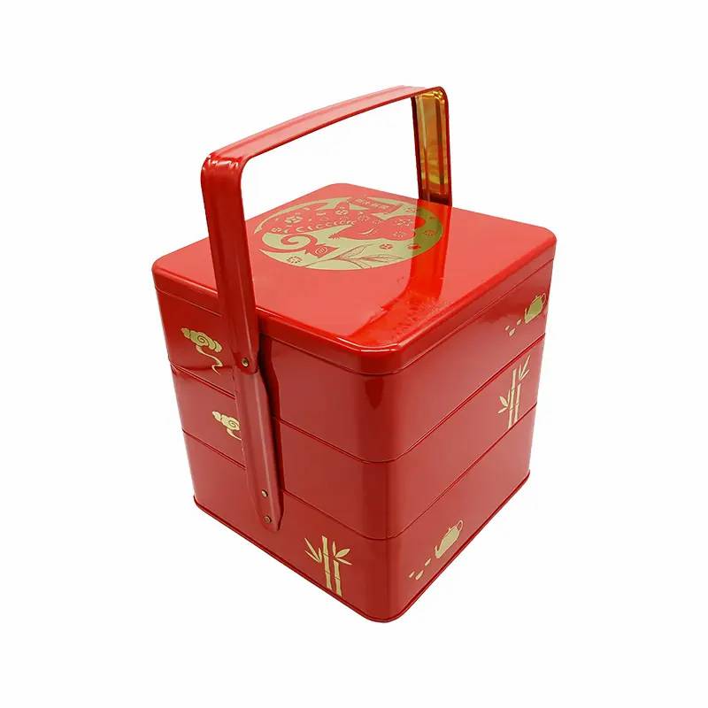 High Quality Wholesale Factory Custom Cookies Gift Tin Box With Lid For Storage