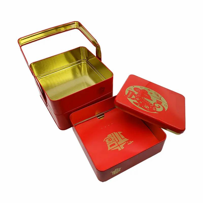 High Quality Wholesale Factory Custom Cookies Gift Tin Box With Lid For Storage