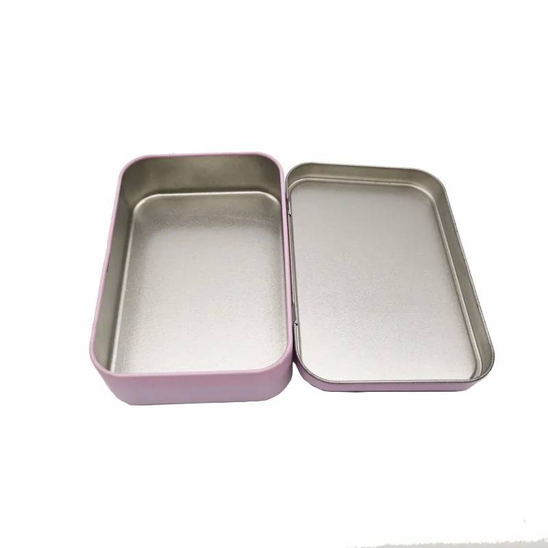 Factory OEM Customization Rectangular Food Candy Tin Gift Box With Lid Tin Box