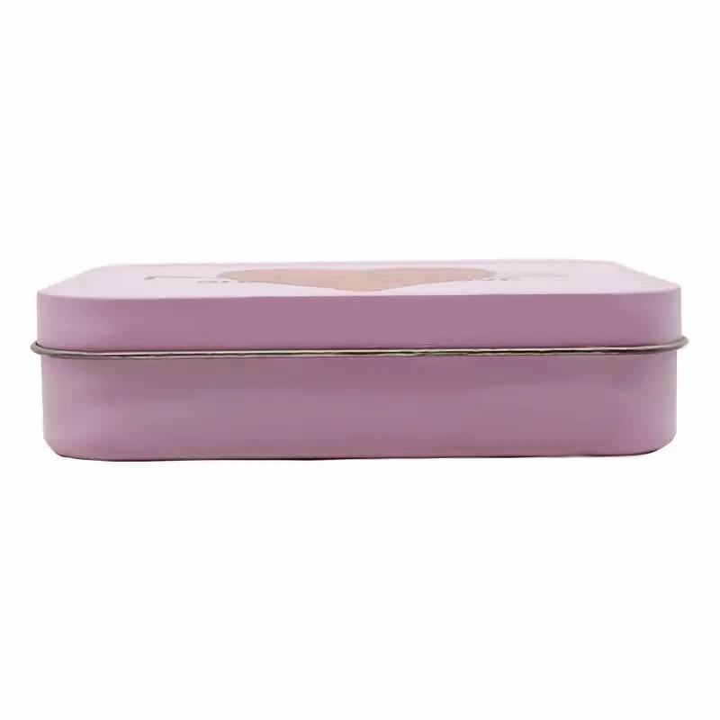 Factory OEM Customization Rectangular Food Candy Tin Gift Box With Lid Tin Box