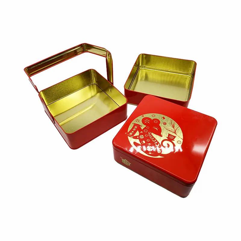 High Quality Wholesale Factory Custom Cookies Gift Tin Box With Lid For Storage