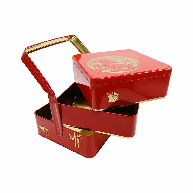 good quality High Quality Wholesale Factory Custom Cookies Gift Tin Box With Lid For Storage wholesale