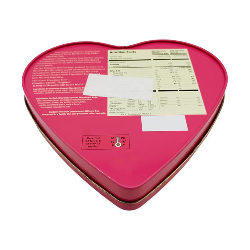 Lovely Heart Shaped Tin Box for Charming Tin Storage and Heartwarming Gifts