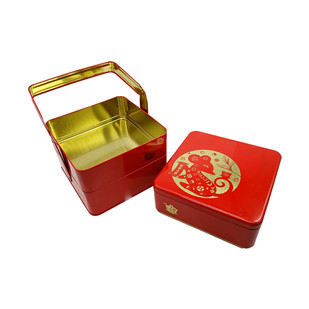 Custom Metal Square Bags Tin Box Packaging For Cookies