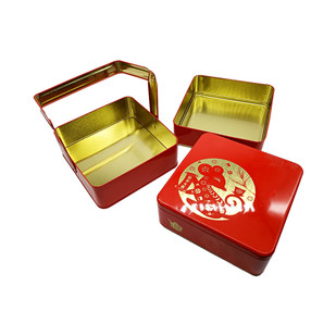 Custom Metal Square Bags Tin Box Packaging For Cookies