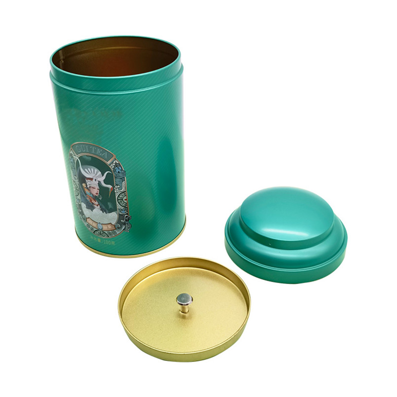 good quality Exquisite Custom Metal Tea Tin Box for Premium Loose Leaf Tea Storage wholesale