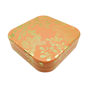 Peppermint Candy Pocket-Sized Metal Mini Tin Box With Embossed Design