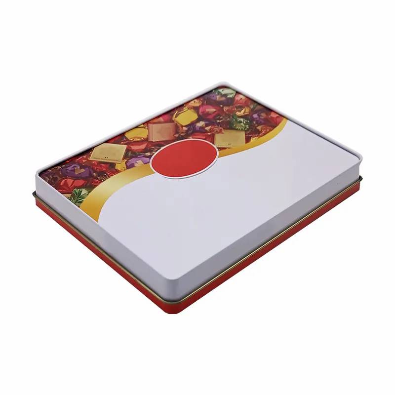 Factory Custom Printed Tin Box Floral Empty metal gift tin box For Cake Chocolate Gift