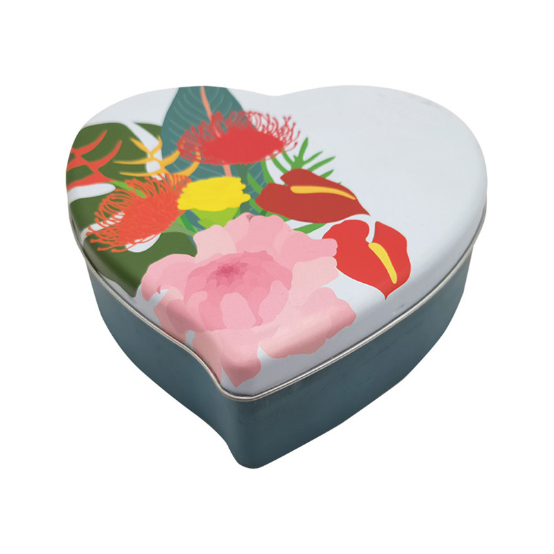 good quality Charming Custom Heart Tin Box for Sweet Candy Treats wholesale