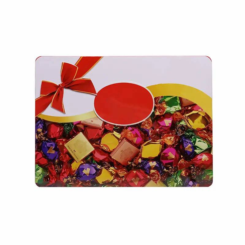 Factory Custom Printed Tin Box Floral Empty metal gift tin box For Cake Chocolate Gift