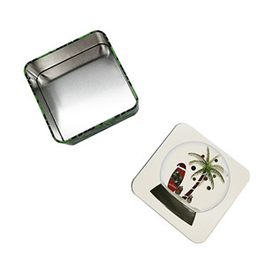 Logo Customizable Metal Printed Tin Box With Lid