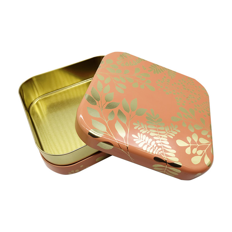 Customized Square Tin Box Packaging: Custom Metal Square Bags Tin Container with Unique Size and Elegant Design