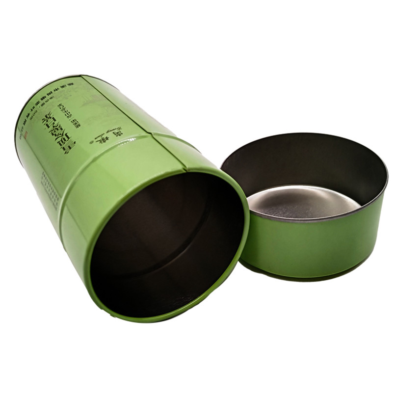 Stylish and Durable Round Metal Tea Tin Packaging Box for Organic Tea Packaging