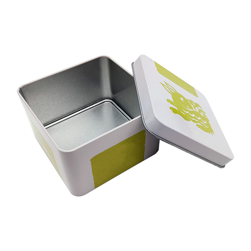 Factory Wholesale Airtight Custom Square Tin Box Cookies