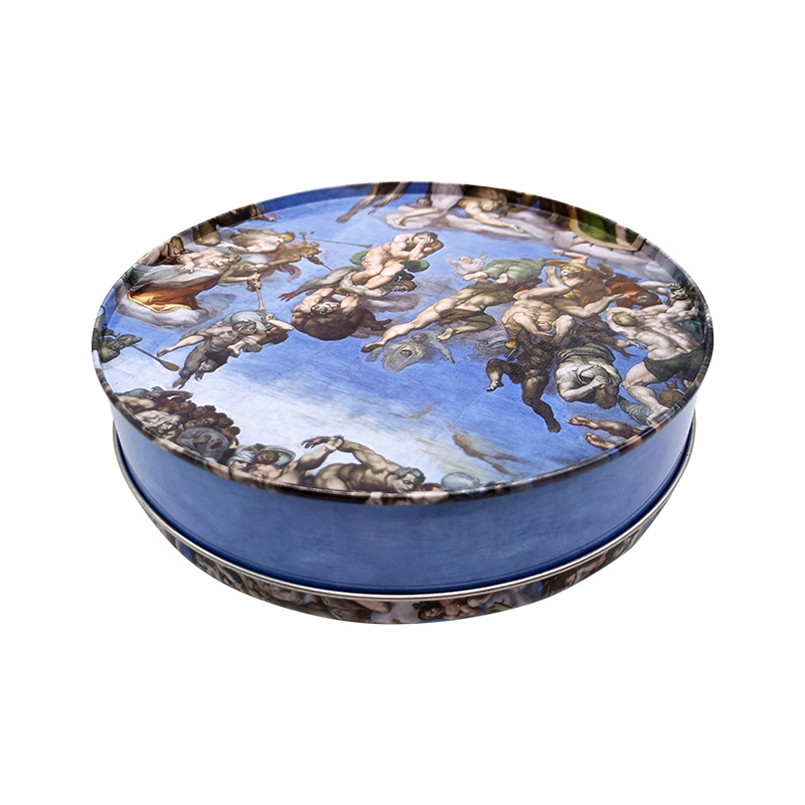 Food Grade Exquisite Custom Metal Round Chocolate Gift Tins