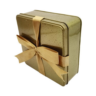 Square Manufacturer Tin Box For Gift Giving