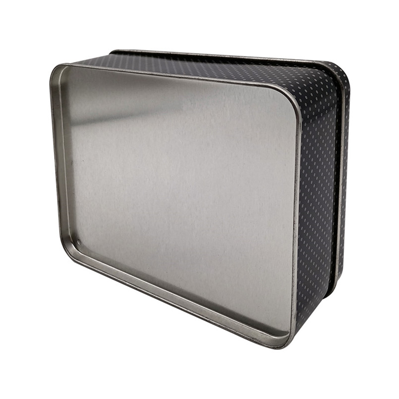 High Quality Recycled Sturdy Printed Square Metal Tin Cans with Window