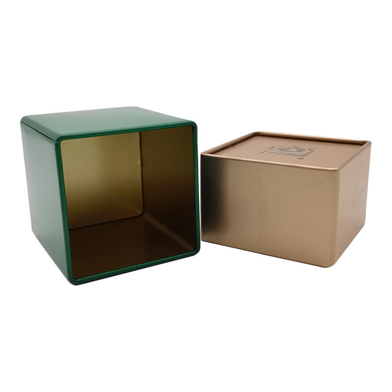 Square Tea Metal Storage Printed Tin Box For Sell