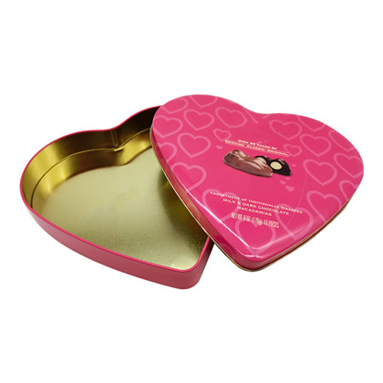 Heart-Shaped Large Fancy Chocolate Tin Box