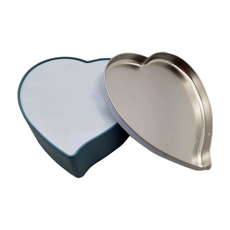 Logo Design Printed Custom Heart Shape Metal Candy Tin Box