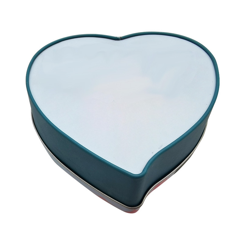 Logo Design Printed Custom Heart Shape Metal Candy Tin Box