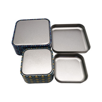 Rectangular Custom Matte Finish Tin Box With Embossing