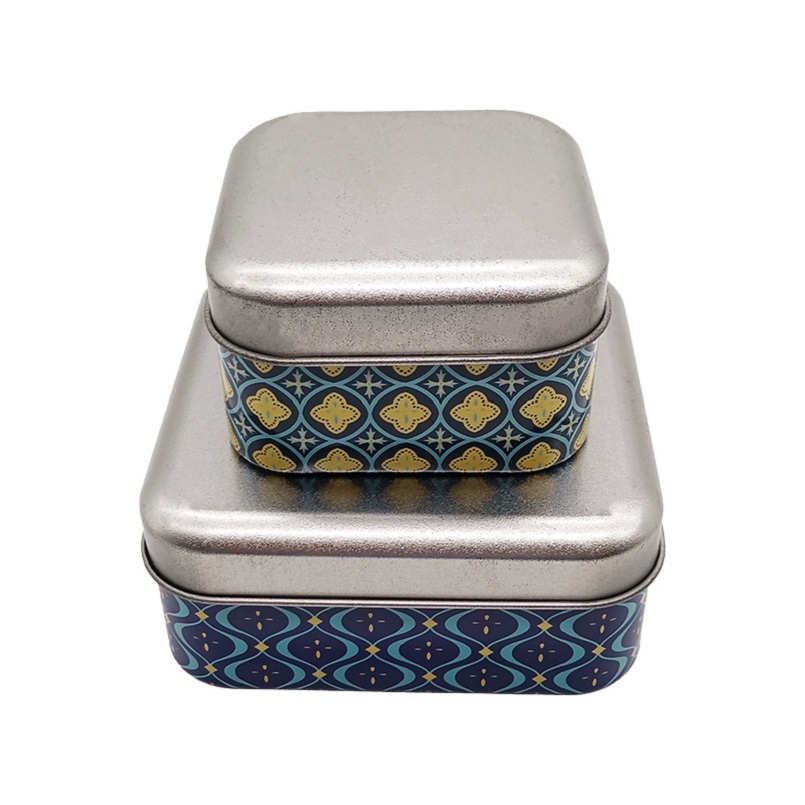 Wholesale Price Custom Eco Printing Tinplate Square Cookie Tin Box Bulk