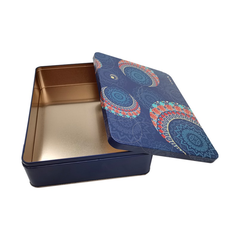 High Quality Tinplate Cookie Tin Packaging Metal Food Box