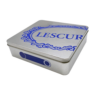 custom 5G 10G 15G Sliver Square Metal Tin With Custom Logo online