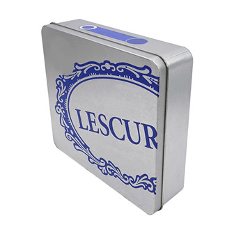 5G 10G 15G Sliver Square Metal Tin With Custom Logo