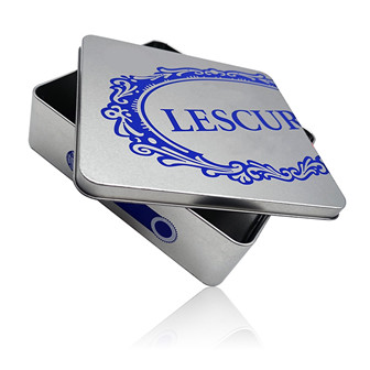 5G 10G 15G Sliver Square Metal Tin With Custom Logo