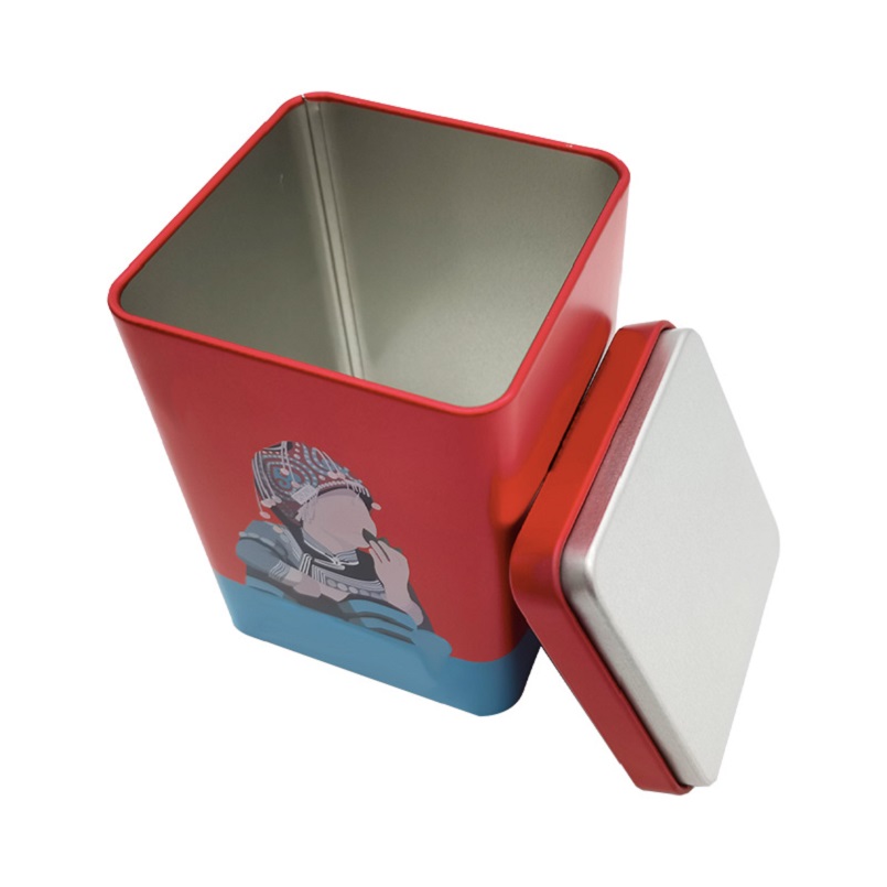 China Manufacturer Mini Gift Tea Tin Tinplate Square Small Tin Box