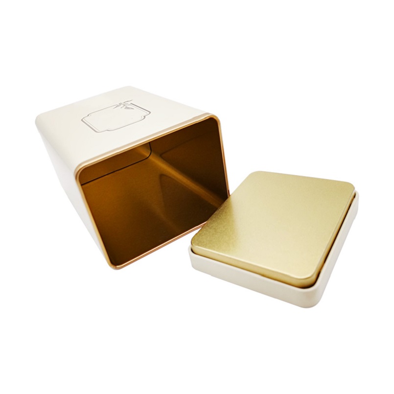 Wholesale Eco-Friendly Printing Stylish Metal Square Tea Packaging Tin Box