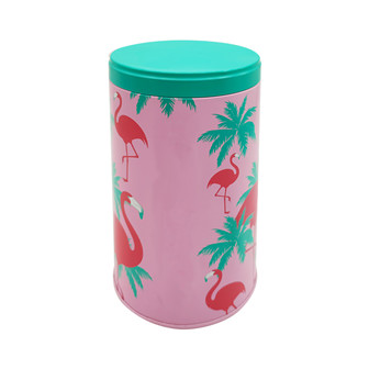 good quality Matte Black Canister Round Jar Small Cylindrical Tea Custom Tin Box wholesale