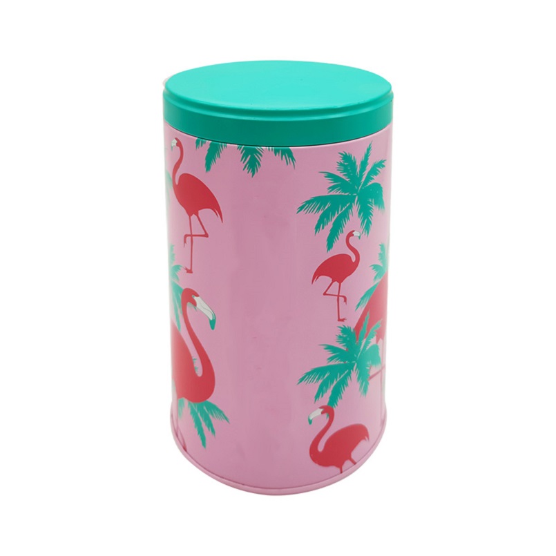 Stylish Colorful Printed Airtight Metal Round Candy Tin Gift Boxes