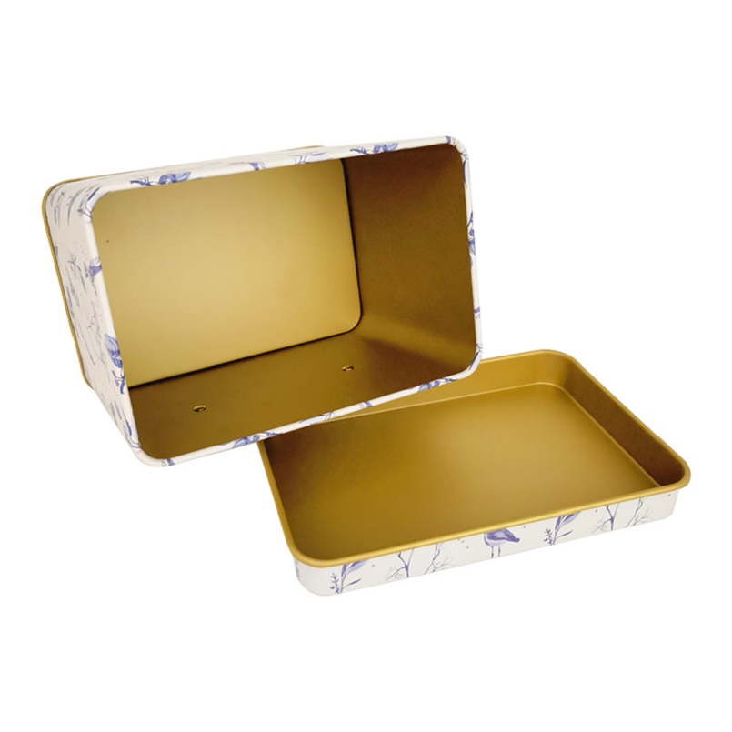 Classified Multiple Large Food Safe Gifting Rectangle Sublimation Tin Box with Label Card Slot