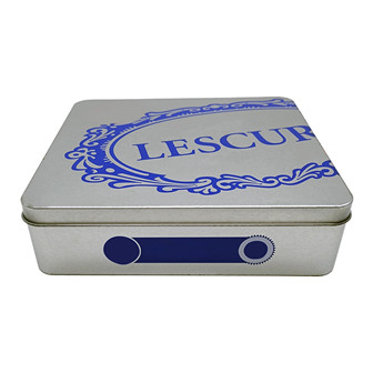 Customize Box Metal Child Proof Tin Case Cr Metal Tin Can Child Resistant King Size Tobacco Tin Box Packaging