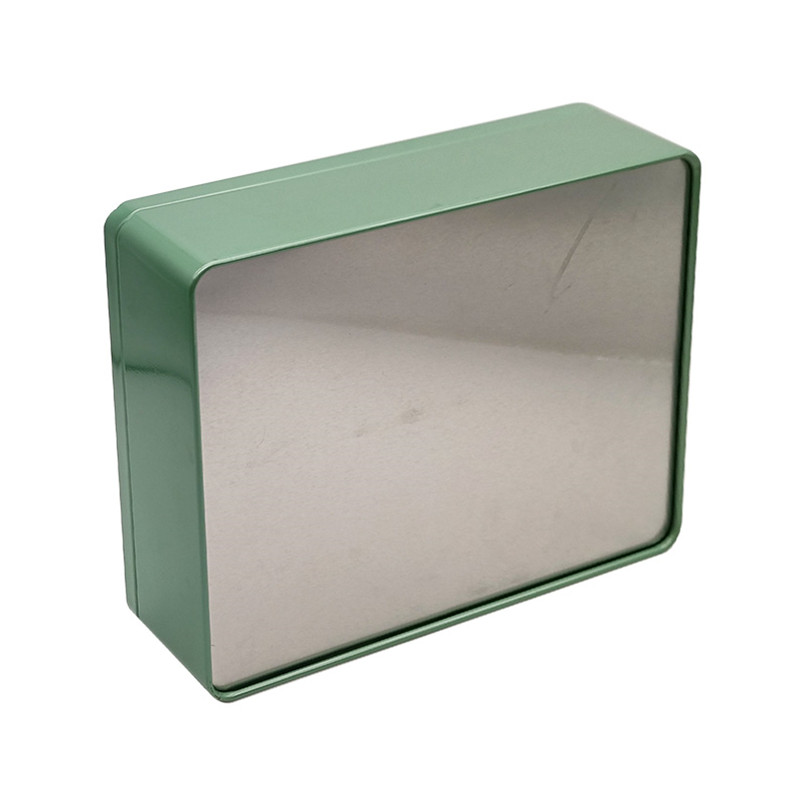 Durable Simple Design Custom Metal Gift Packaging Rectangle Mint Candy Tin Box