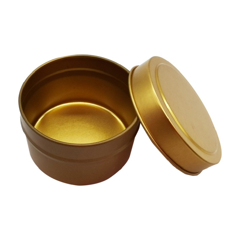 Wholesale Durable Luxury Fashionable Recycled Small Round Gold Mint Tin Box