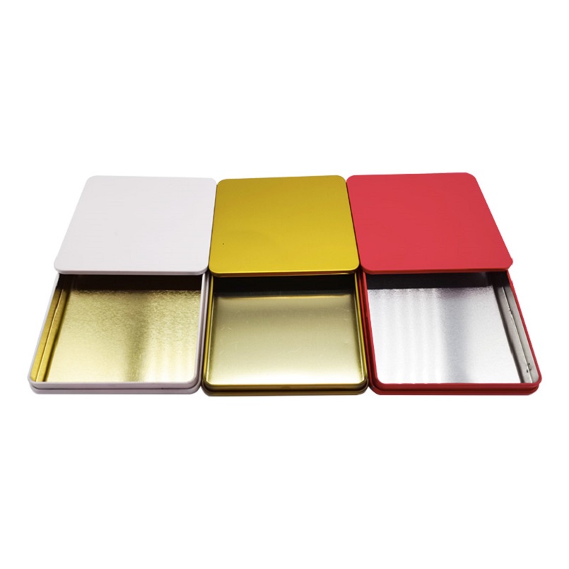 High Oxidation Resistance Noprinting Bulk Portable Golden Mini Metal Square Tins