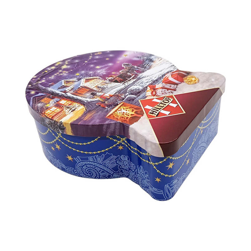 Creative New Design Metal Empty Chocolate Truffle Special Shaped Tin Box for Gift