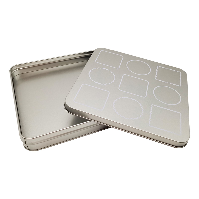 Square Box Metal Tin With Custom Logo