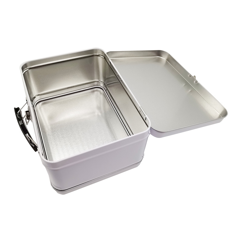 Hinged Metal Case Small Tin Box With Hinge Product