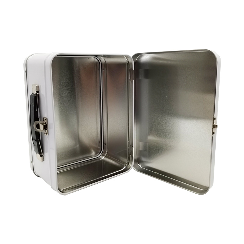 Hinged Metal Case Small Tin Box With Hinge Product