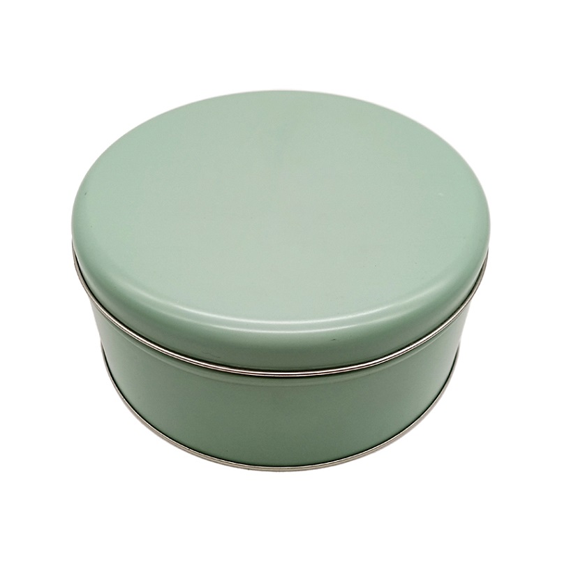 Recycled Barrier Sealed Full Color Print Bulk Mini Metal Round Tin Cookies Box