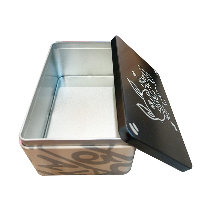 Tin Product Custom Logo Rectangle Tinplate Metal Gift Box