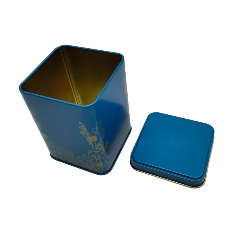 Fashionable White Design Tinplate Customized Printed Box Tea Mini Tin for Elegant Tea Storage