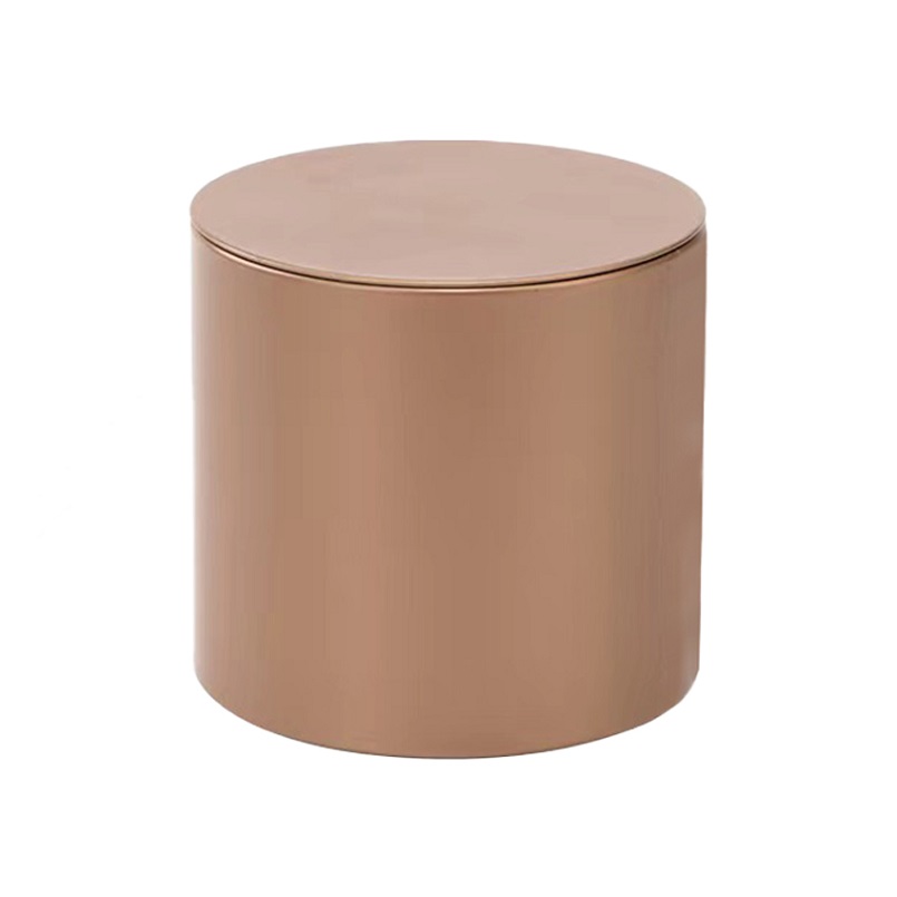 Stylish Minimalist Design Custom Round Can Small Metal Packing Tin Box for Candy