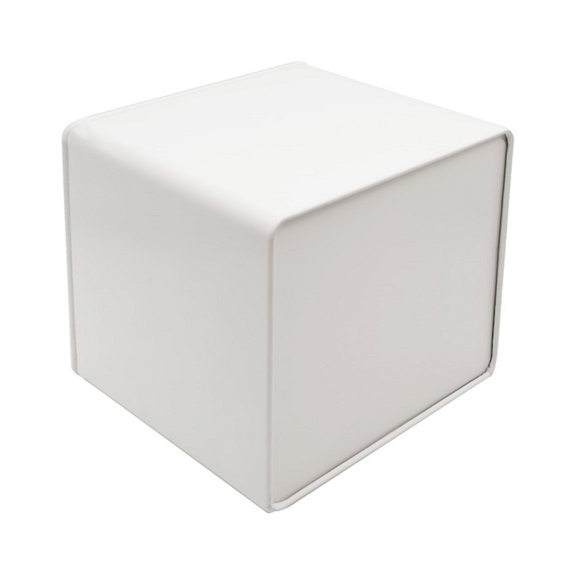 Custom Airtight Lock Container White Square Metal Tin Box for Tea Bags