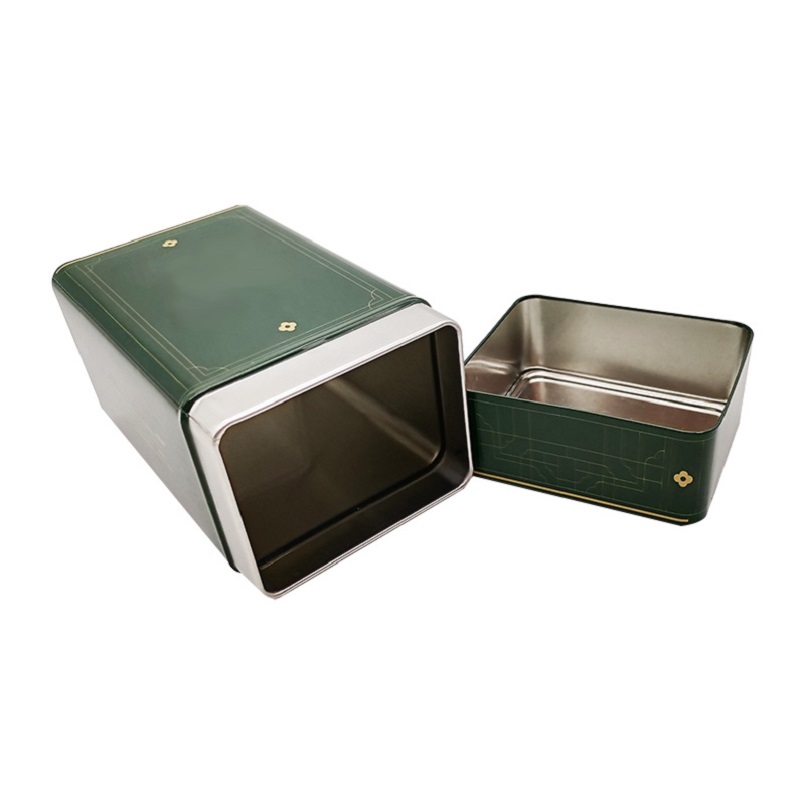 Good Sealing High Quality Tinplate Rectangular Small Tea Packaging Gift Box